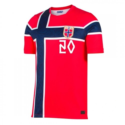 Norge Antonio Nusa #20 Replika Hemmatröja VM 2026 Kortärmad